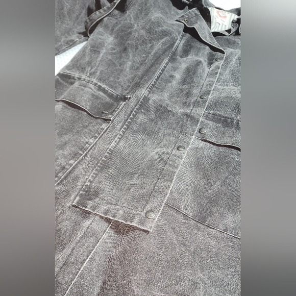 THE AUSTRALIAN OUTBACK COLLECTION EUC MENS SIZE MEDIUM DENIM DUSTER LONG COAT - Picture 3 of 10